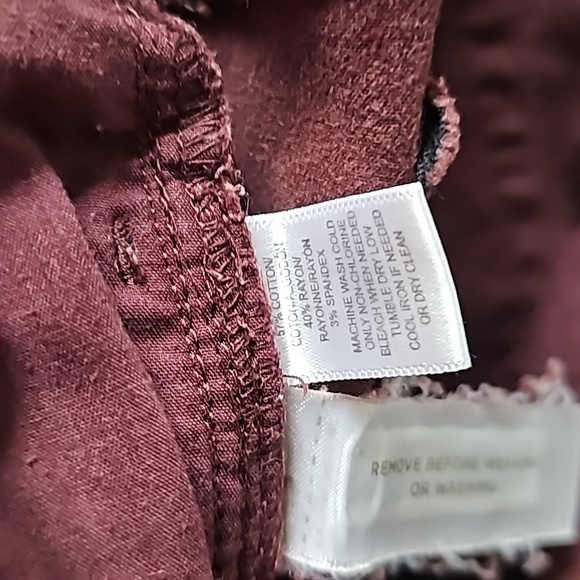 Ann Taylor LOFT jeggings burgundy size 27 aka 4 - Picture 5 of 5